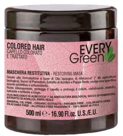 Every Green Colored Hair 500 ml Naturalna maska do farbowanych włosów