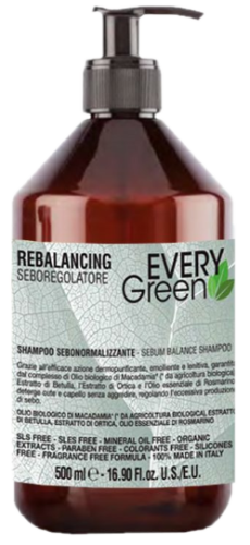 Every Green Rebalancing Szampon 500 ml. Naturalny szampon do przetłuszczających się włosów